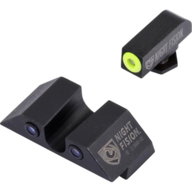 Night Fision GLK001014YGZ Glock night sight set square front U-notch rear