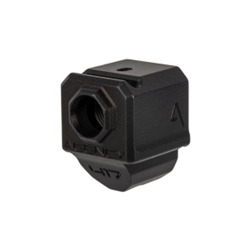Agency Arms 417 Single Port Glock Compensator Glock Gen4 17 19 34 Black