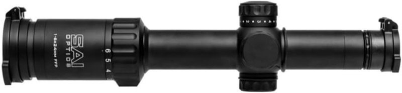 SAI Optics 1-6x24 30mm Tube Rifle Scope, Color: Coyote Brown, Black, Tube Diameter: 30 mm