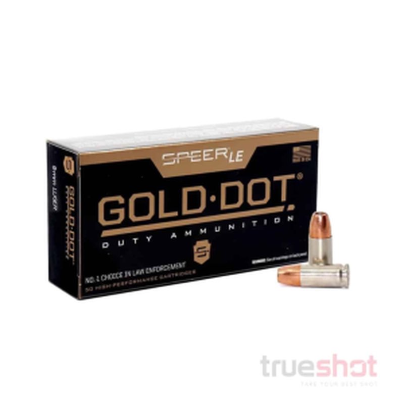 Speer Gold Dot LE 9mm 115 Grain JHP Ammunition