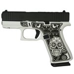 Glock G43X 9mm Front Rails Optic Cut Sugar Skull