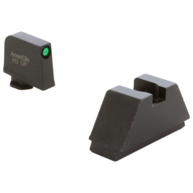Ameriglo GL-810 2XL Tall Tritium Optic-Compatible Sight Set for Glock Black