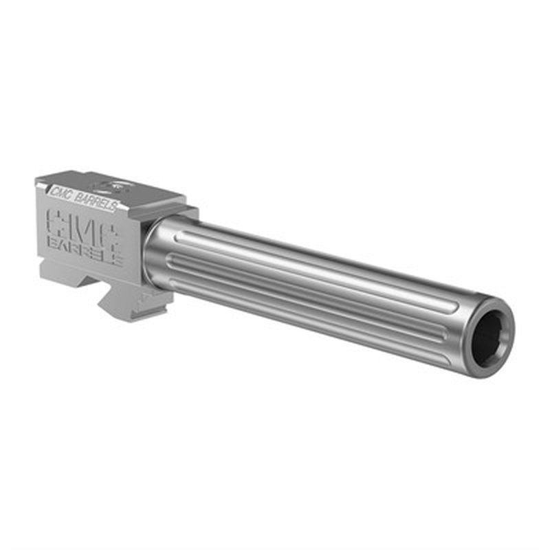 Match Precision Barrel for Glock G17 9mm 4.48" 1:10 Fluted Non-Thread Silver