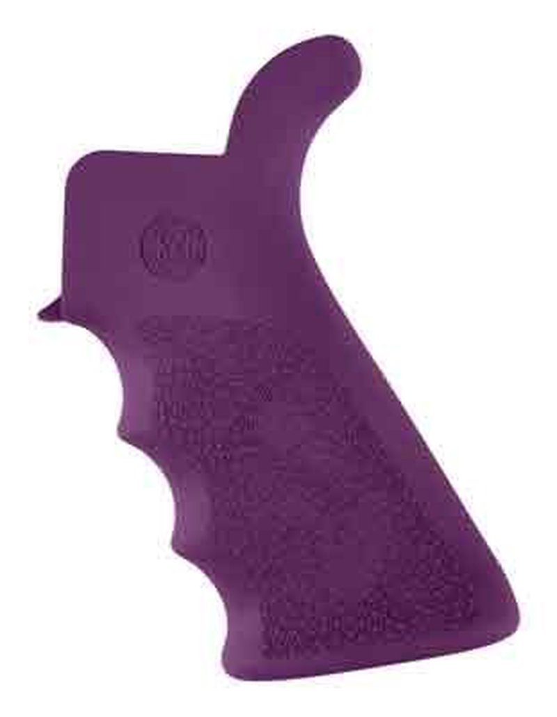 Hogue AR-15/M16 Over-Molded Pistol Grip with Finger Groove Beavertail Purple