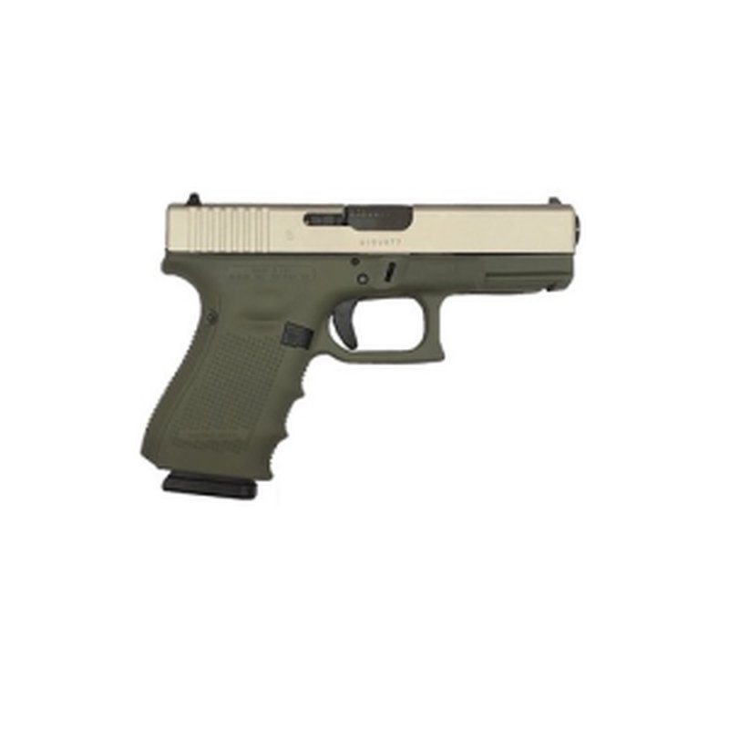 Glock G19 Gen4 9mm 4in 15rd Stainless Handgun