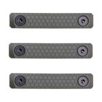 Slate Black Industries M-LOK 2-Slot Rail Cover Polymer Olive Drab Green 3-Pack