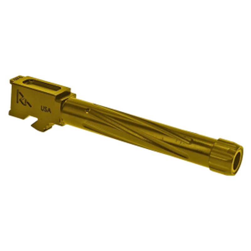 Rival Arms Precision Gold PVD Threaded Drop-In Barrel for Glock 17 Gen 5