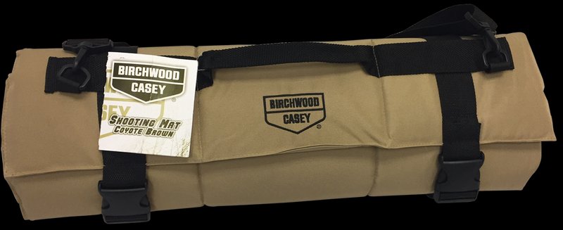 Birchwood Casey Shooting Mat 48301 Coyote Brown 84 x 27 0.5 in Thick 600D Polyester