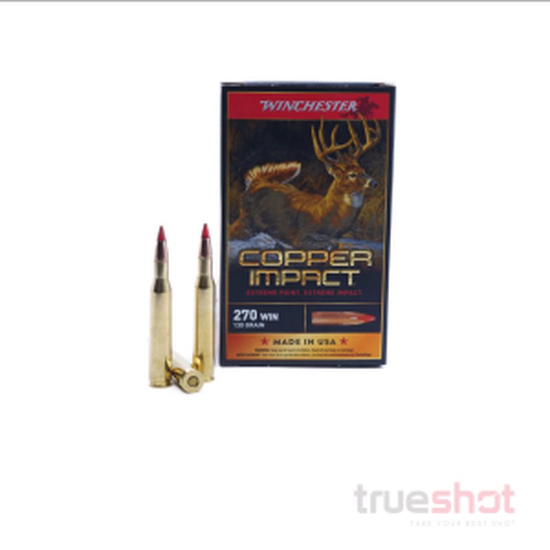 Winchester Copper Impact 270 Win 130 Grain Copper Extreme Point Ammo