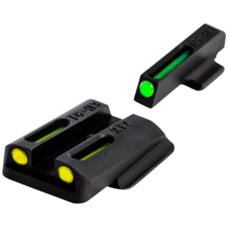 TruGlo TFO Front/Rear Sights for Ruger LC9 LC9S .380 - Green/Yellow Tritium & Fiber Optic