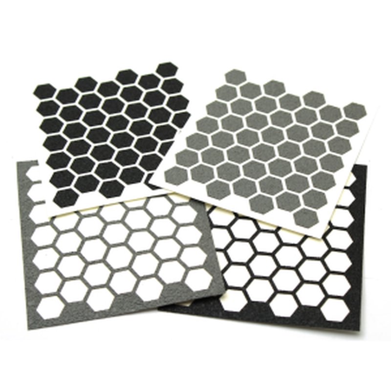 Hexmag Grip Tape Die-Cut Adhesive Hex Sheet (Gray)