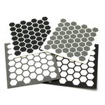 Hexmag Grip Tape Die-Cut Adhesive Hex Sheet (Gray)