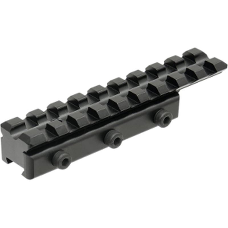 Leapers MNTPMTOWLA Dovetail to Picatinny Adapter Mount Matte Black 9-Slot