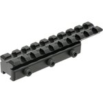 Leapers MNTPMTOWLA Dovetail to Picatinny Adapter Mount Matte Black 9-Slot