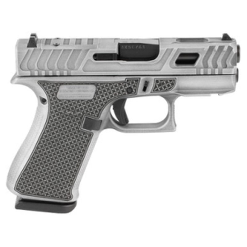Glock 43X MOS 9mm 3.4in Barrel 10rd Hoth Distressed Gray Cerakote