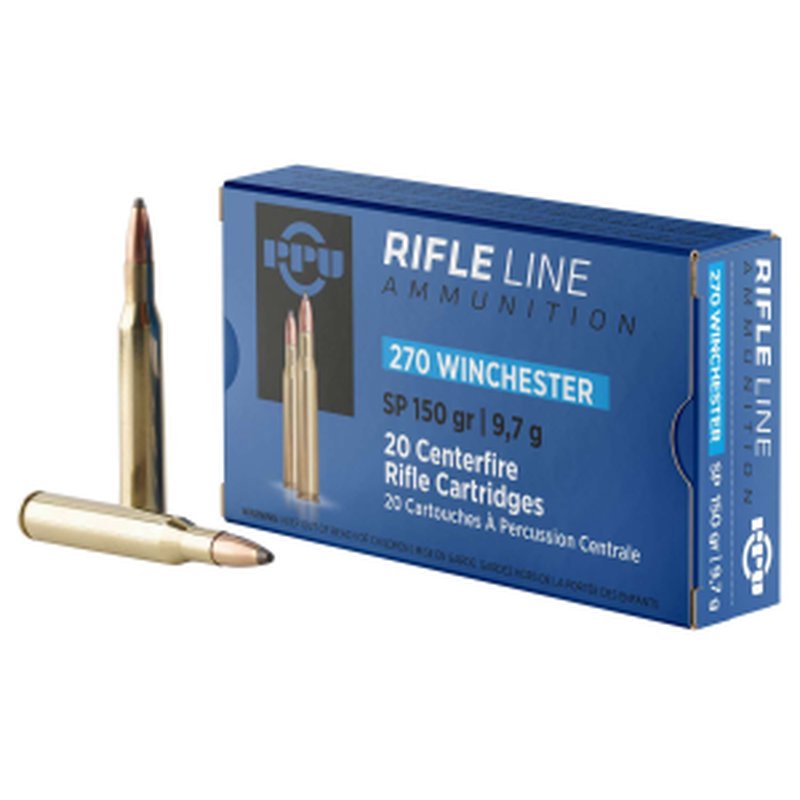 Prvi Partizan PP2702 Standard Rifle .270 Winchester SP 150gr 20 Round Ammunition