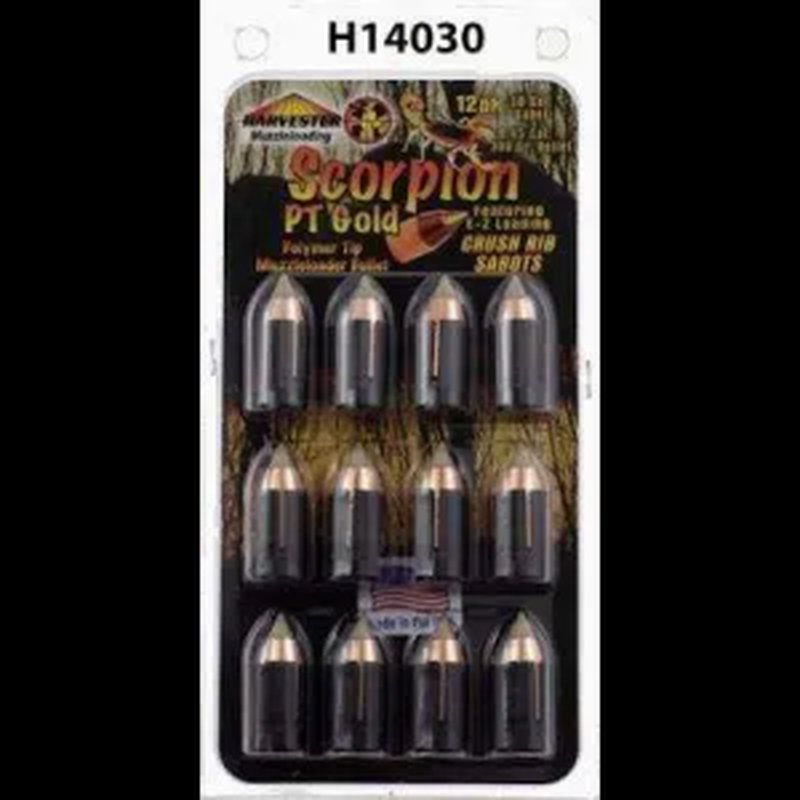 Harvester Scorpion 50 Caliber 300 Grain Poly Tip Sabot Ammunition