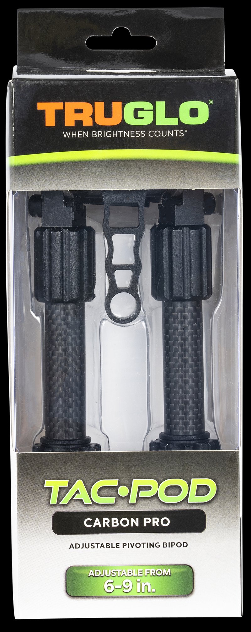 TAC-POD Carbon Pro Rail Mount 6-9\" Adjustable Legs