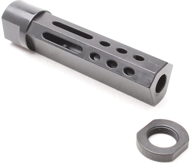 Tiger Rock AR-15 Muzzle Brake .223/5.56 1/2x28 TPI 3.5in with Mitigator Designs (Includes Jam Nut)