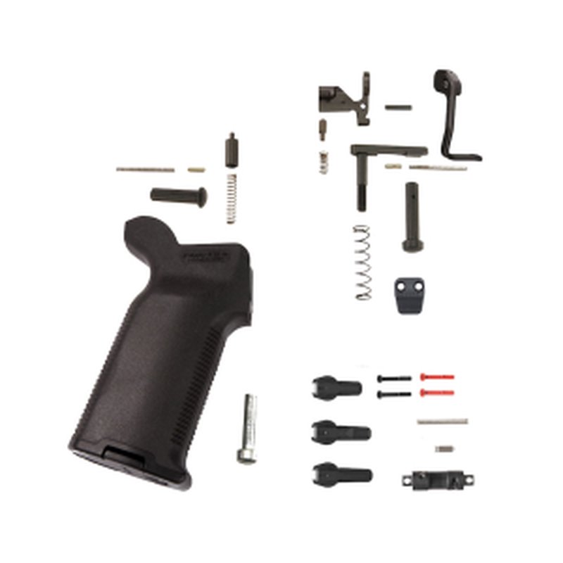 AR-STONER Performance Customizable Lower Parts Kit with Magpul Bad Lever, Magazine Release Button and Magpul Grip