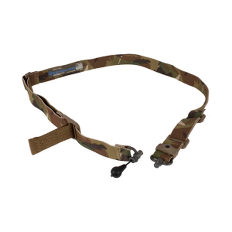 Blue Force Gear VCAS Vickers 2-to-1 Point 1.25in Sling with Red Swivel Multicam