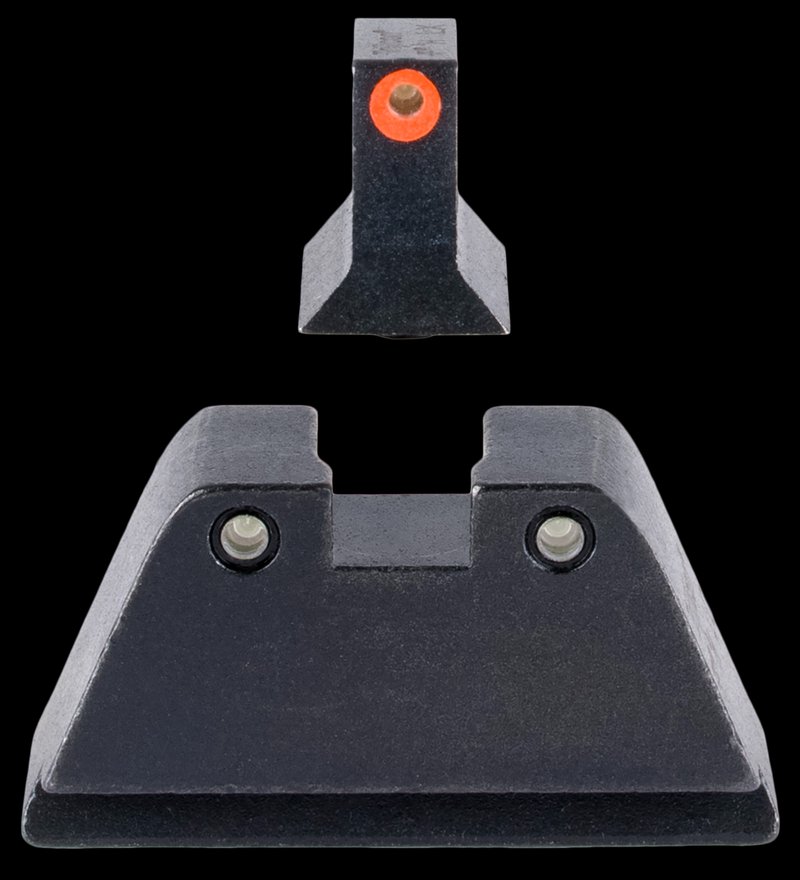 Trijicon GL201C601134 Suppressor/Optic Height Sights Glock Front & Rear 17 17L 19 22 Standard Frame