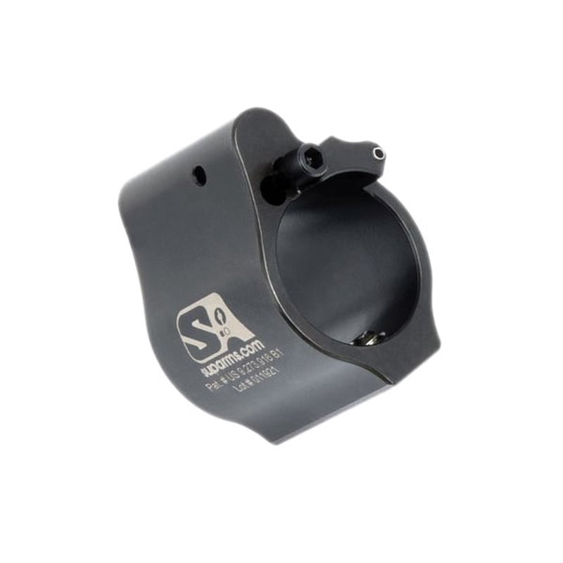 Superlative Arms Solid Set Screw Direct Impingement Adjustable Gas Block 0.75" x 1", Black