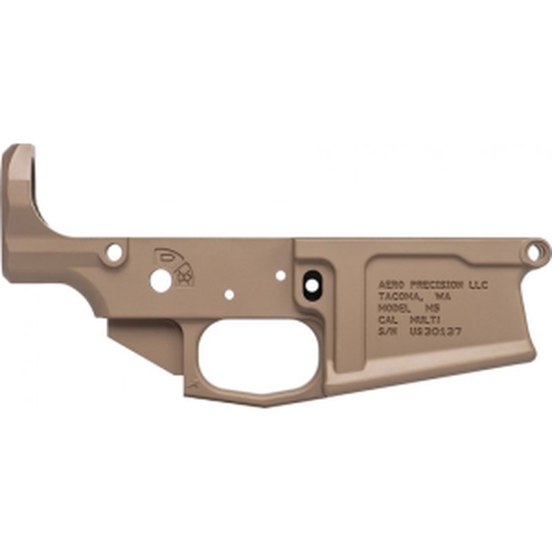 Aero Precision M5 (.308) Stripped Lower Receiver - FDE Cerakote - APAR308005C
