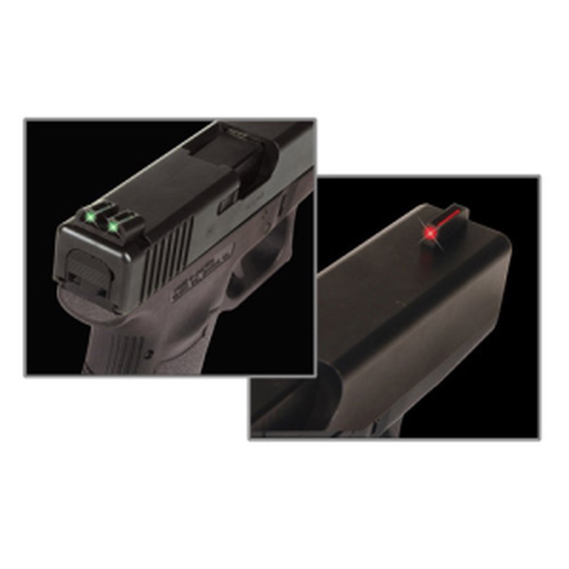 Truglo Fiber-Optic 3-Dot Set Red Front, Green Rear with Nitride Fortress Finish for S&W M&P