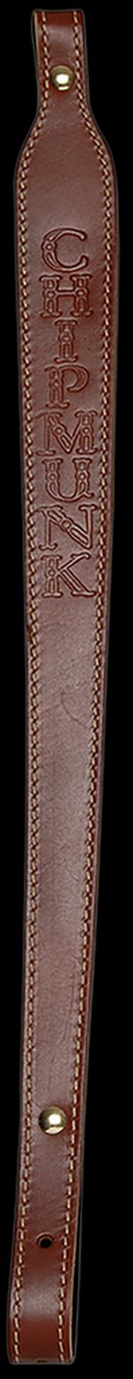 Chipmunk 80021 Rifle Sling Brown Leather Adjustable OAL