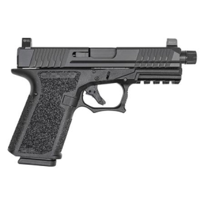 Polymer80 PFC9 9mm Pistol Threaded Barrel Suppressor Height Sights