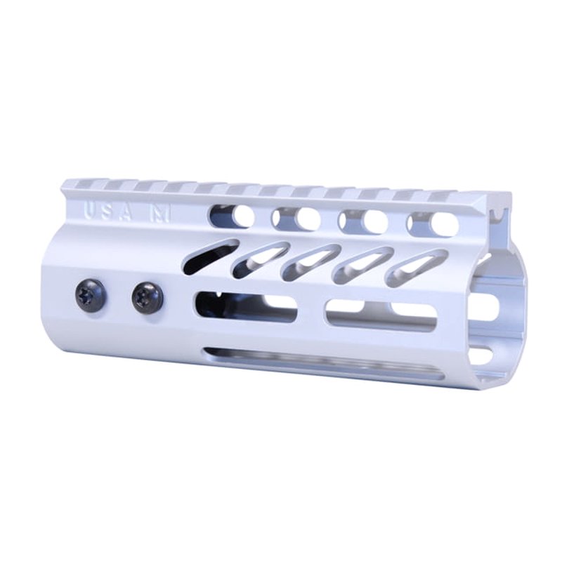 Guntec USA 4in Ultra Lightweight Thin M-LOK System Handguard w/ Monolithic Top Rail