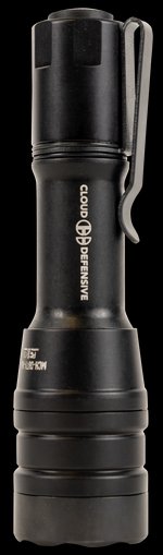 Cloud Defensive MCH Duty LED Flashlight 1800 Lumens Black Anodized Aluminum