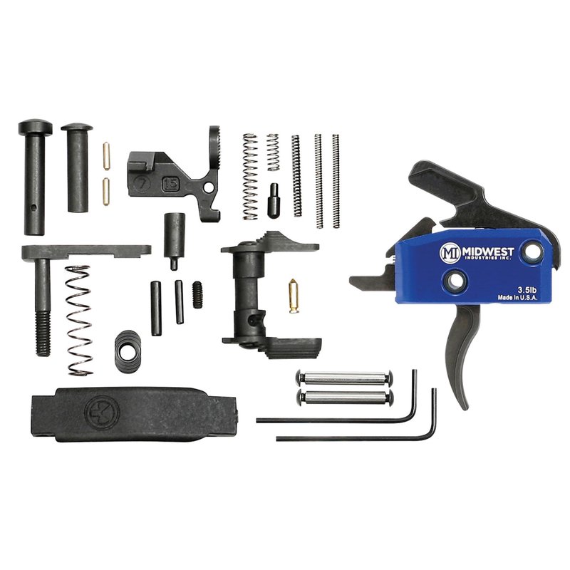 Midwest Industries Drop-In Trigger w/Lower Parts Kit, Black