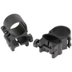 Weaver 49513 See-Thru Rings Weaver Detachable 1\" Black Gloss