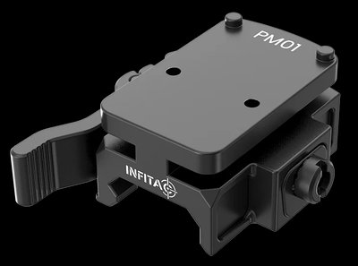 INFITAC PM01 Quick-Release Picatinny RMR Footprint Mount (Black)