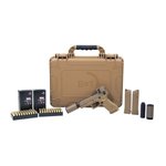 B&T USA Hush Puppy Glock 19X 9mm Combo with 4.02 Inch Suppressor and Aimpoint ACRO Coyote Tan