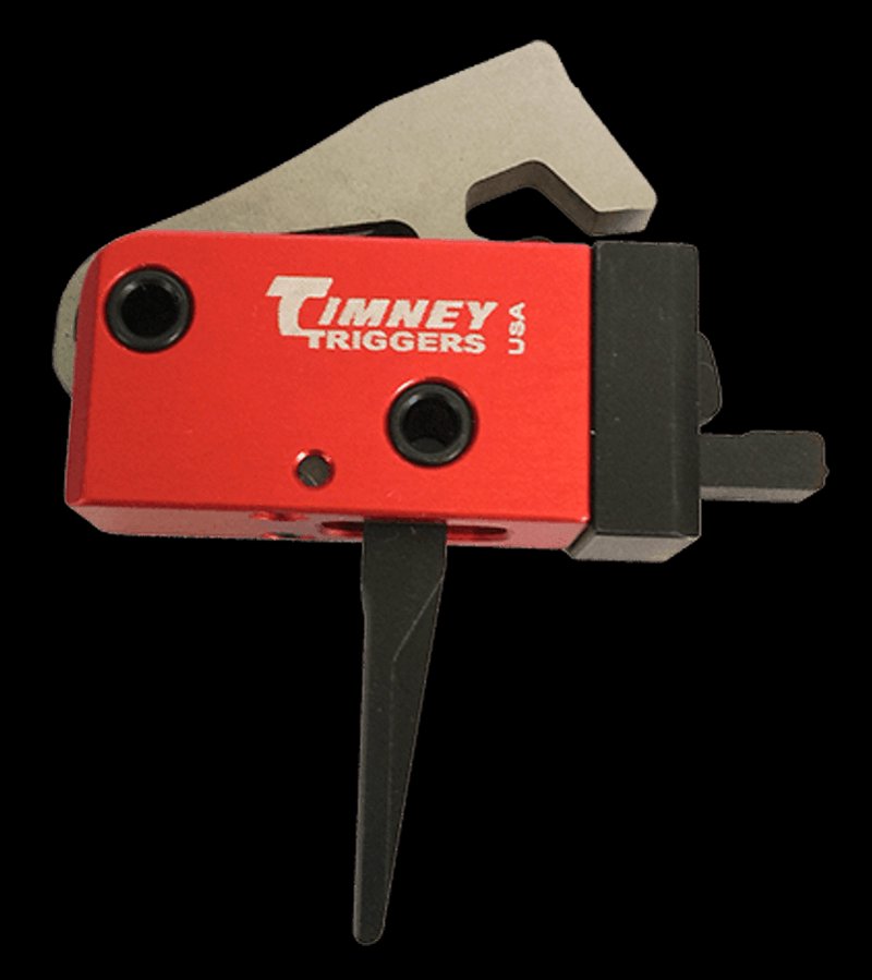 Timney Triggers AR PCC Two-Stage Straight Black/Red Trigger