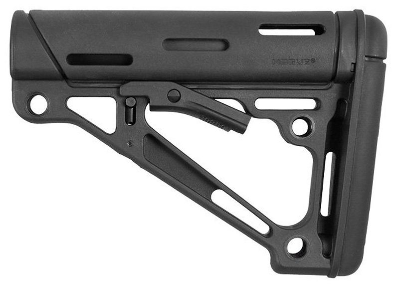Hogue 15050 OverMolded Collapsible Buttstock AR-15 Rubber Black