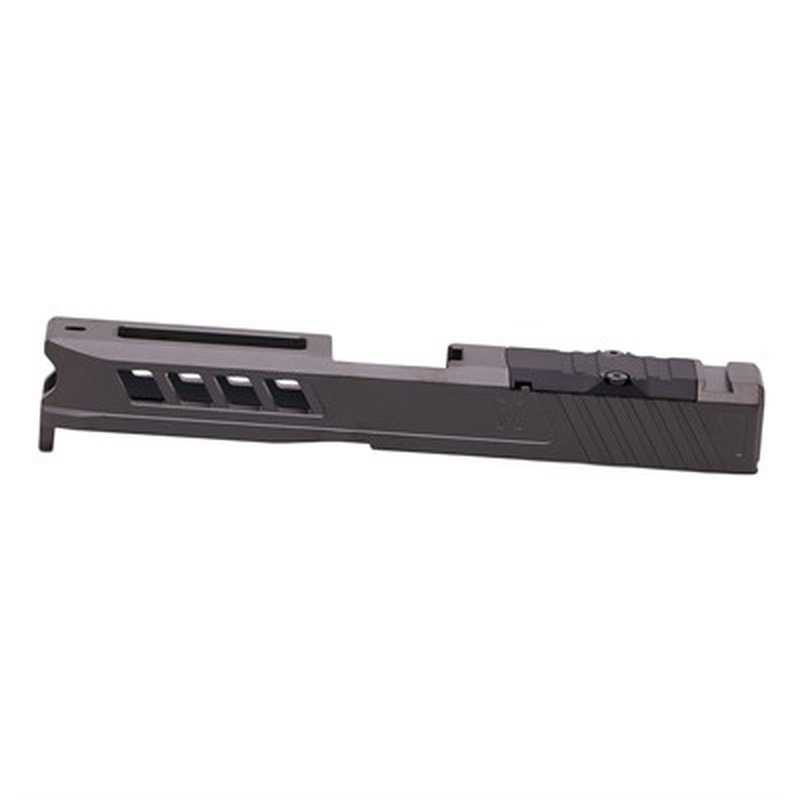 TRUE PRECISION Axiom Glock 19 Optic-Cut Slide (RMR) - Black Bead Blasted Stainless