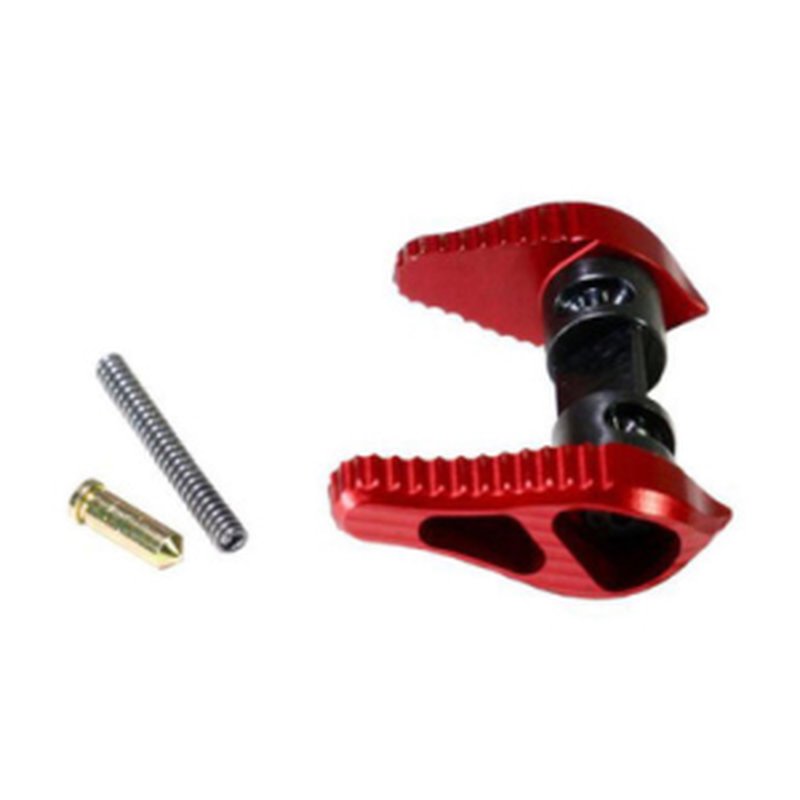 Timber Creek Outdoors Ambidextrous AR-15 Safety Selector Red Hardcoat Anodized