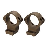 Browning 34mm High Aluminum Alloy Lightweight 2-Piece Integrated Scope Ring, Burnt Bronze Cerakote - 12542