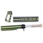 Guntec USA AR-15 Ultra Pistol Furniture Set Milspec Buffer Tube