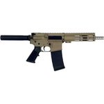 Great Lakes Firearms and Ammunition GLFA AR15 Pistol .223 Wylde 7.5in Stainless Barrel FDE
