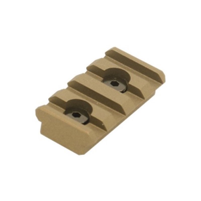 Leapers UTG Pro 4-Slot KeyMod Picatinny Rail Section Burnt Bronze