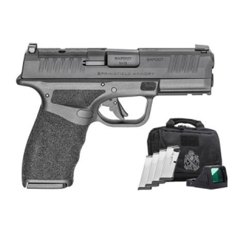Springfield Hellcat Pro Compact 9mm Gear Up Package with Viridian RFX-11 Green Dot Sight