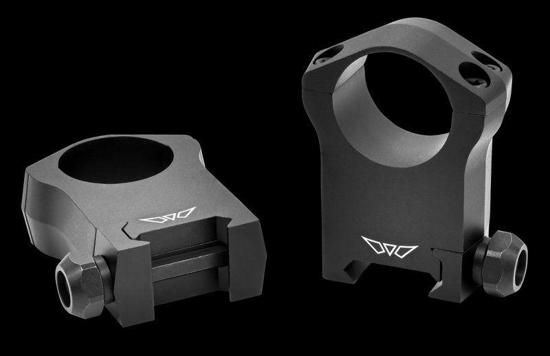 Warne Mountain Tech Scope Rings 1 Inch Ultra High 0 MOA Matte Black 7204M