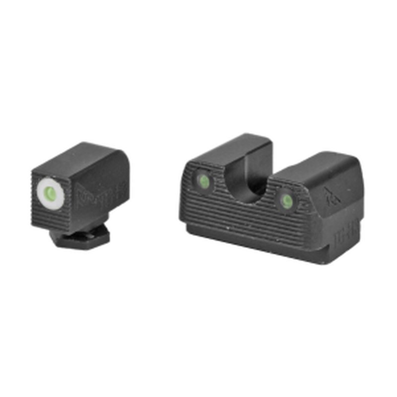 Rival Arms RA1B231G Tritium Night Sights Glock 17/19 Front and Rear