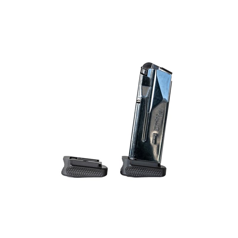 Icarus Precision A.C.E. 365XL Magazine Base Pads Billet Aluminum Black 2-Pack