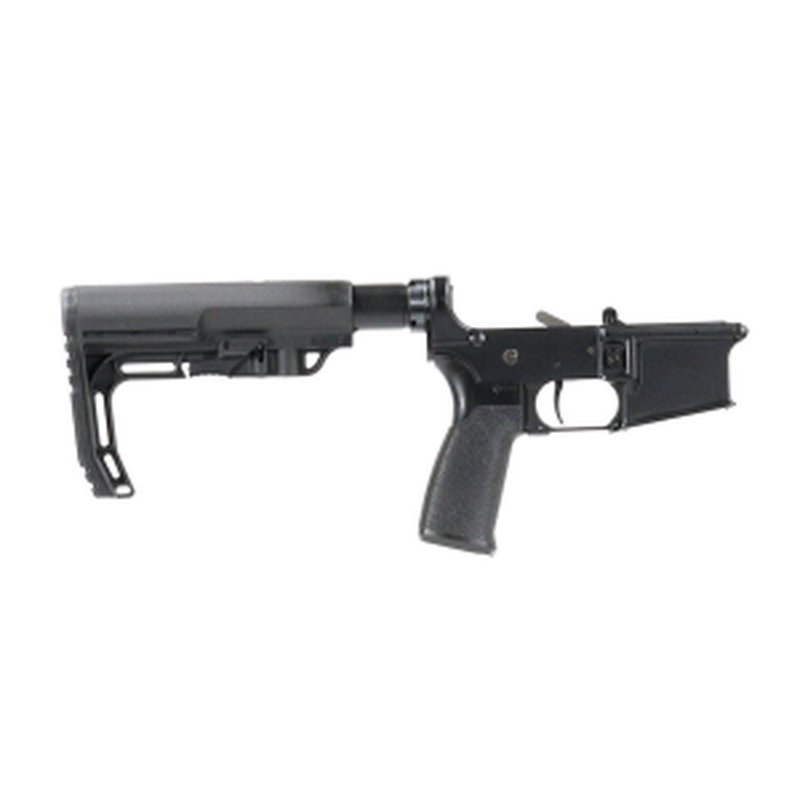 BC-15 | Multi-caliber Complete Forged Lower Assembly | Black Anodized | MFT BattleLink Stock & Grip | 3 lb Trigger